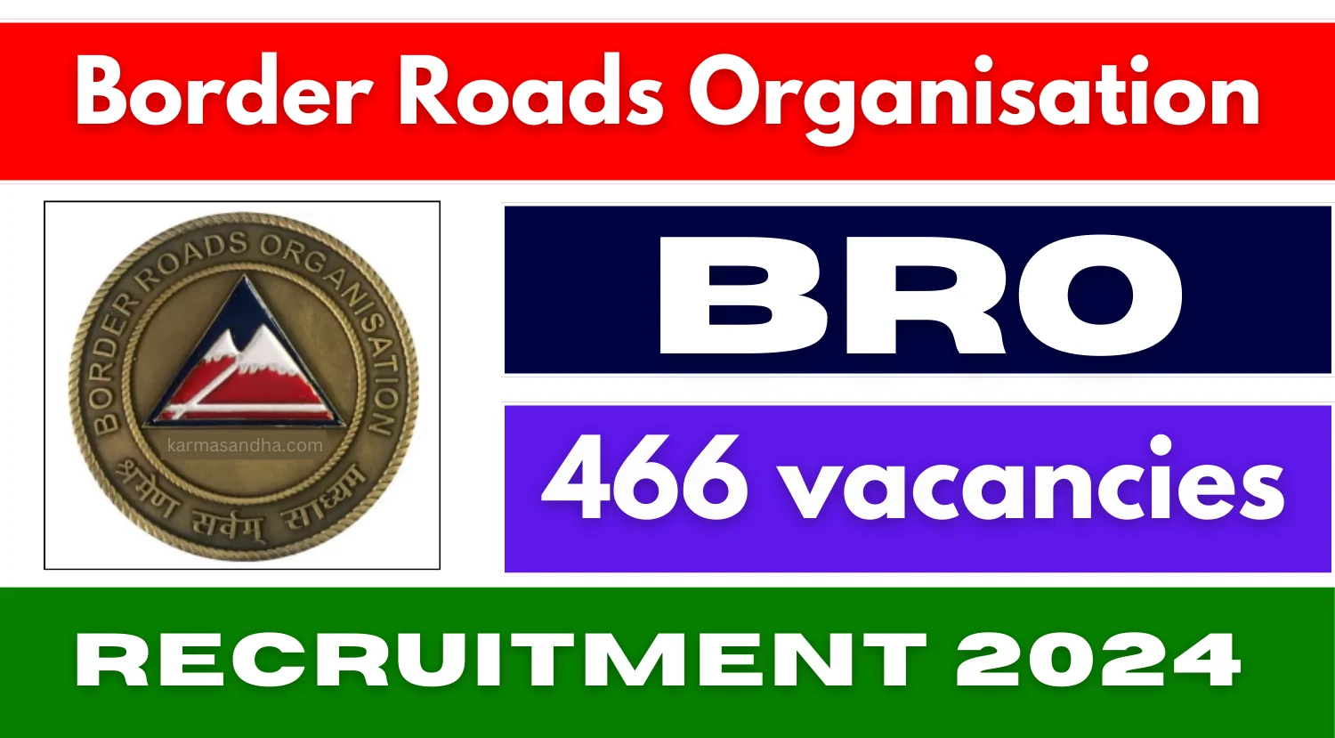 Border Road Organization Recruitment 2024