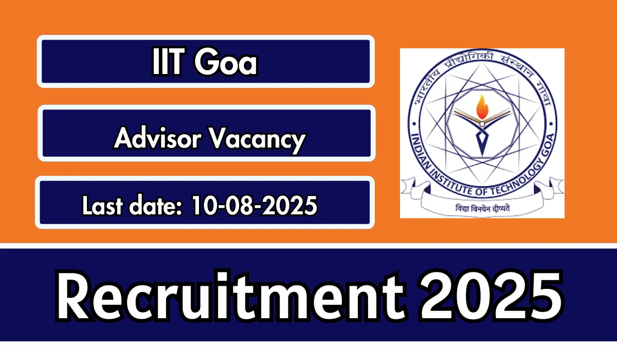 IIT Goa Recruitment 2025