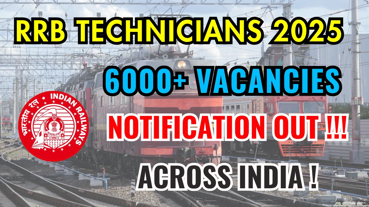 RRB Technician Recruitment 2025