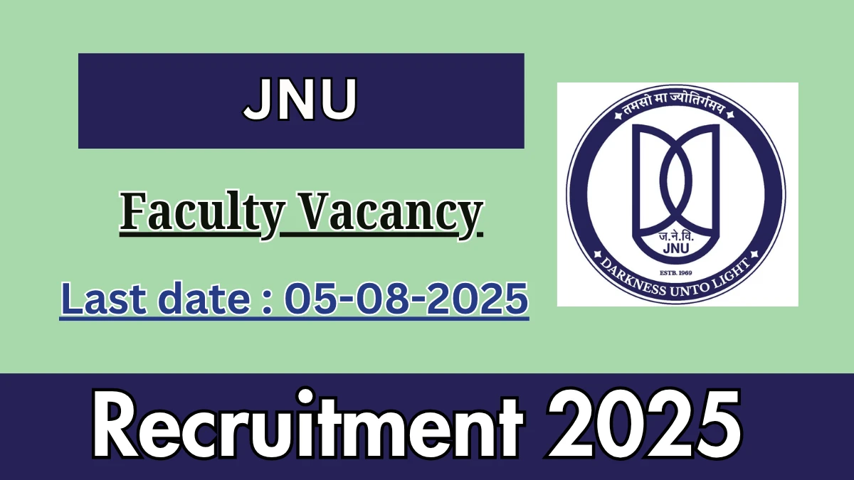 JNU Faculty Recruitment 2025