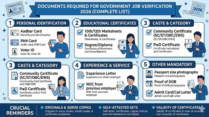 Documents Required for Government JobVerification 2026