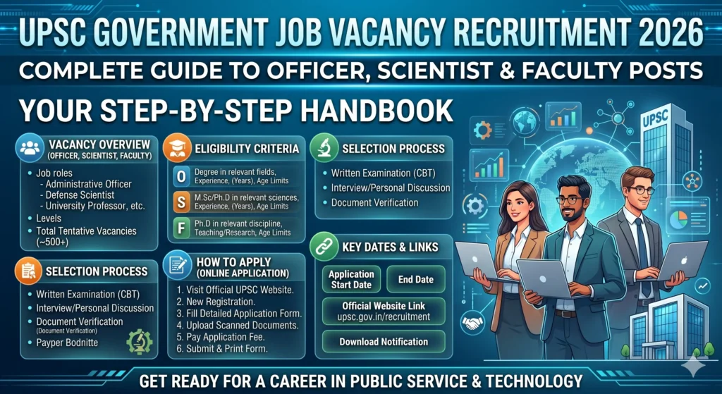 UPSC Government Job Vacancy Recruitment 2026