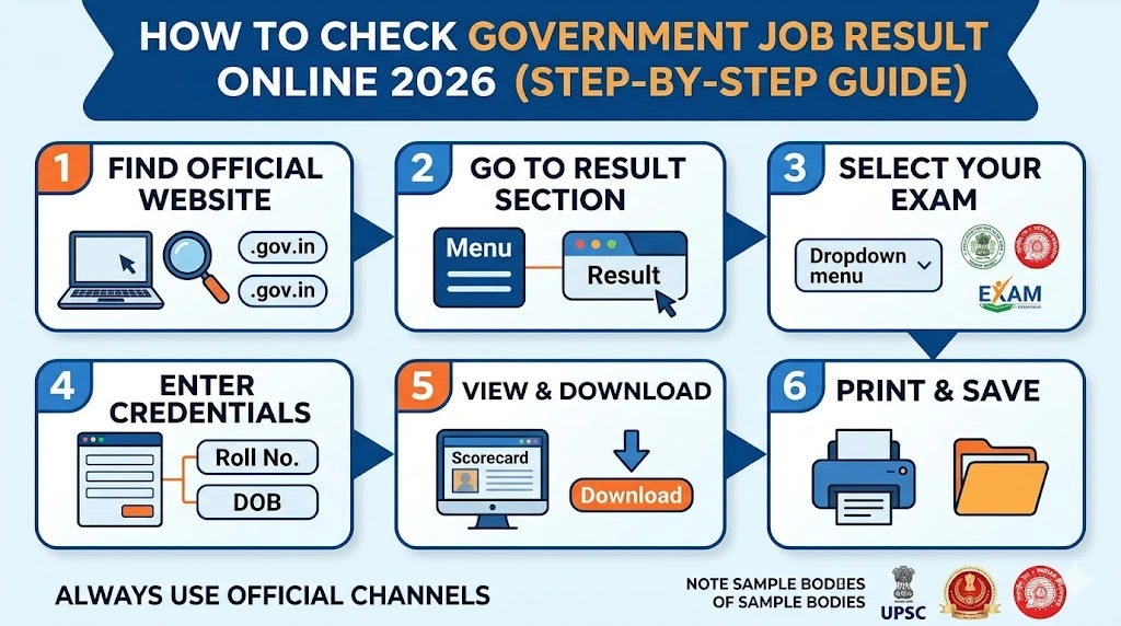 How to Check Government Job Result Online 2026 (Step-by-Step Guide)