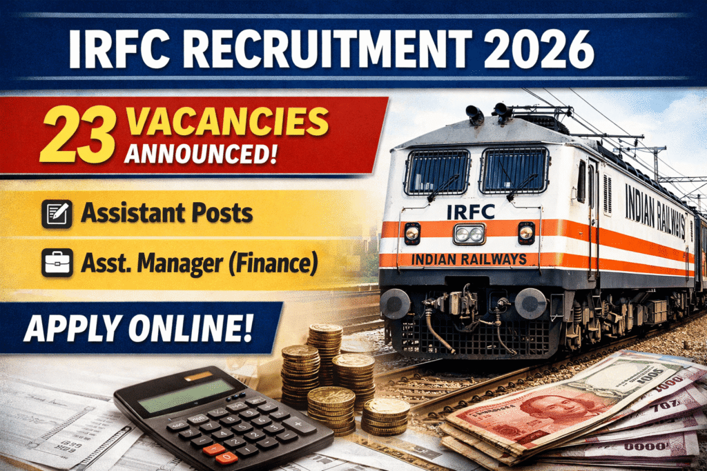 IRFC Limited Job Vacancy Recruitment 2026