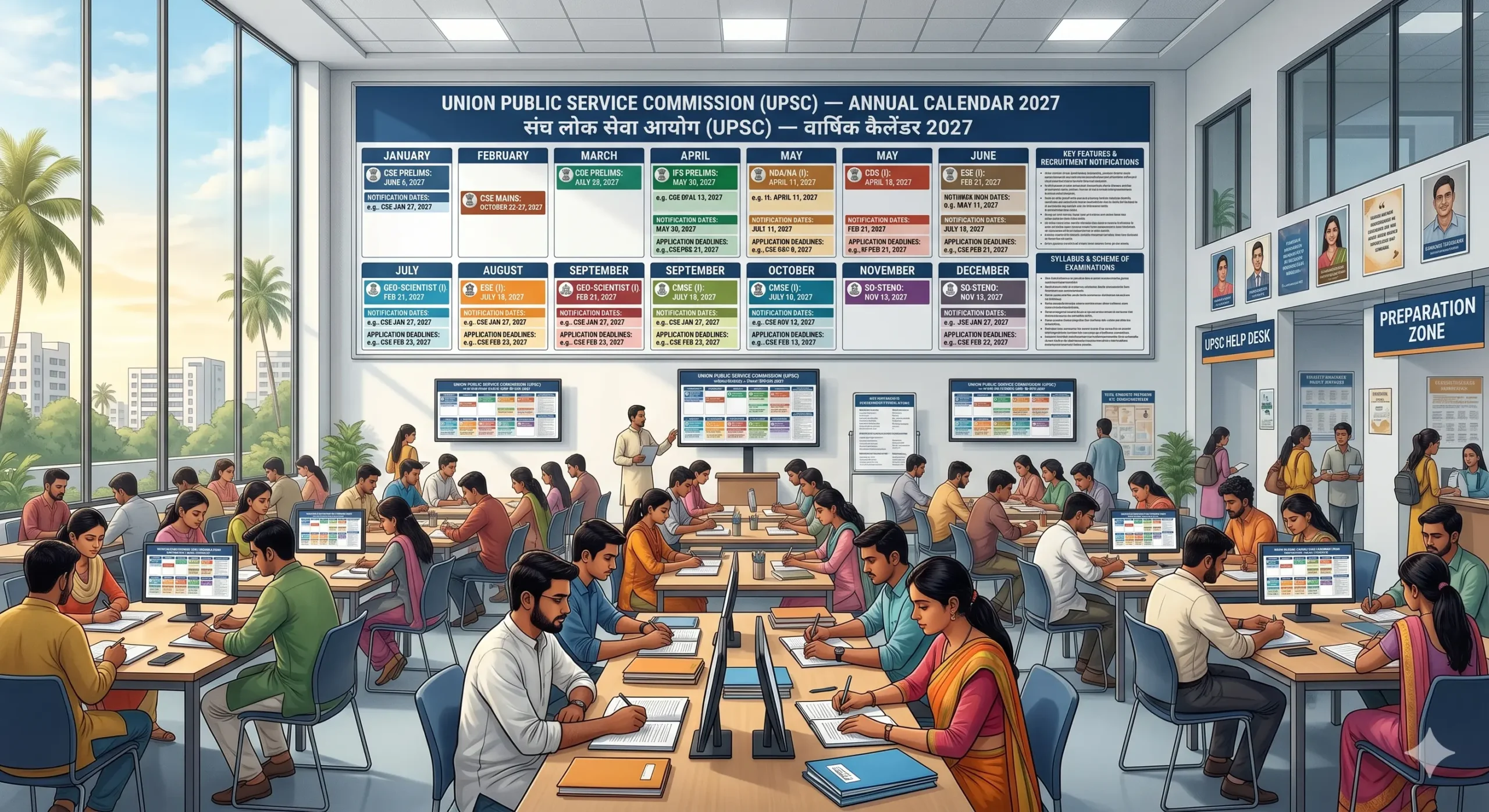UPSC Annual Calendar 2027