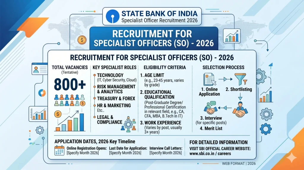 SBI Specialist Officer Vacancy 2026