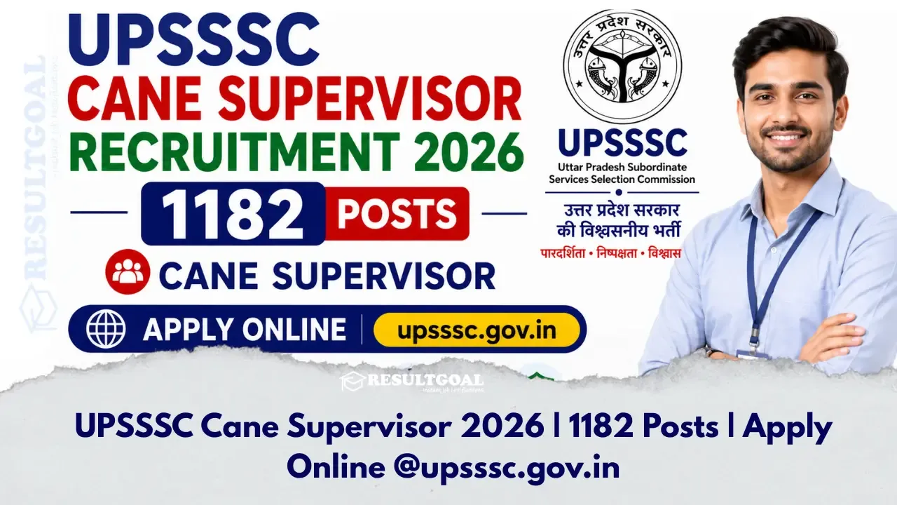 UPSSSC Cane Supervisor Vacancy 2026