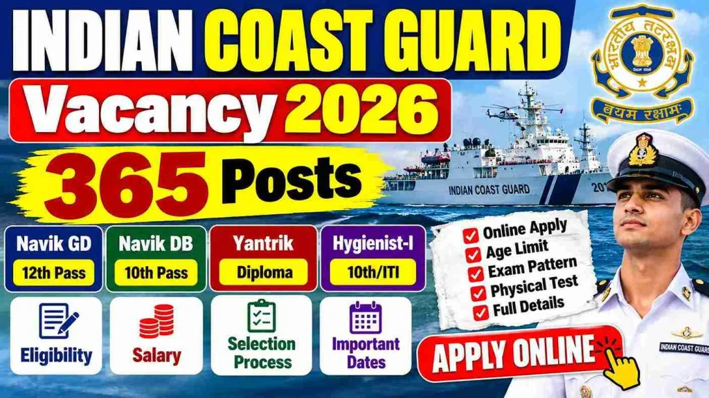 Indian Coast Guard Recruitment 2026